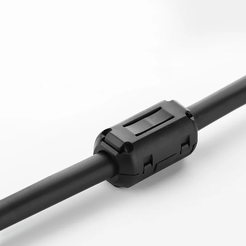 QINCROWN 2 uds clip-on núcleo de ferrita cable anillo estrangulador RFI EMI filtro supresor de ruido para línea de Audio cable de vídeo USB 6/10/13mm