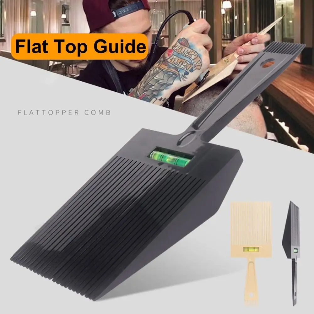 

Dual-Ended Flat Top Guide Comb Plastic Ergonomic Haircut Clipper Comb with Accurate Water Leveling