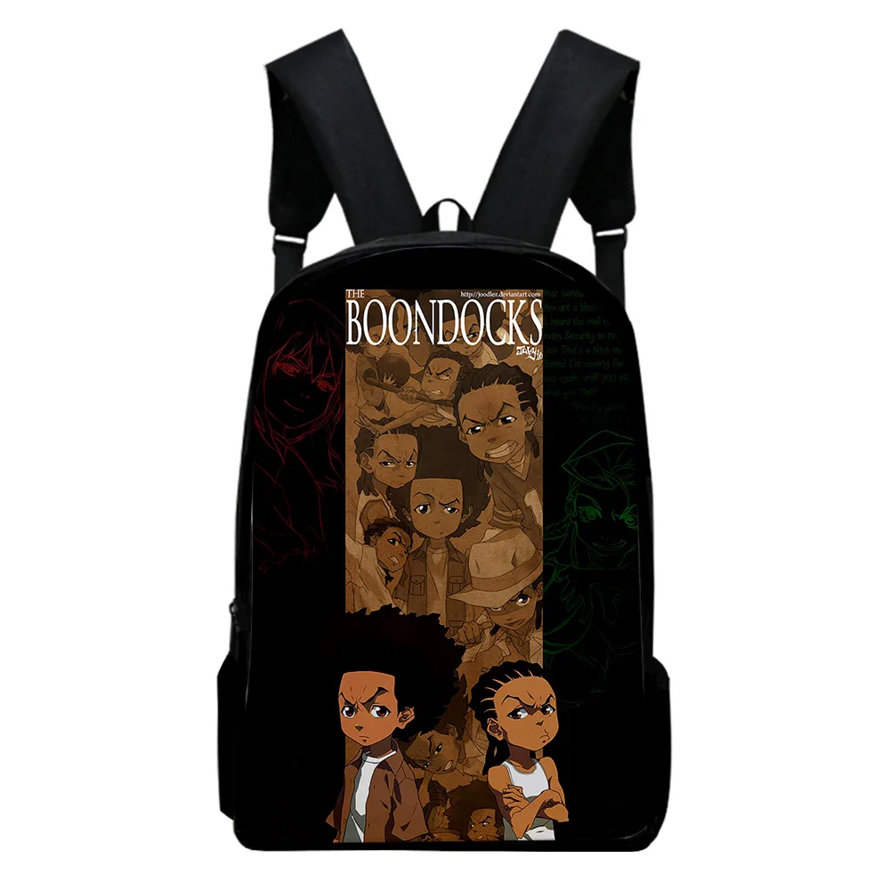 The Boondocks Ransel Kartun Tas Sekolah Tas Anak-anak Dewasa 2023 Tas Harajuku Gaya Kasual