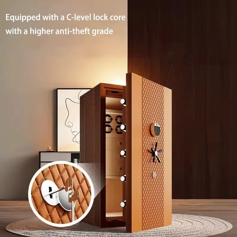 WeiChi Intelligent Fingerprint Anti-Theft Household Jewelry Box Safes with Partition for Secure Storage