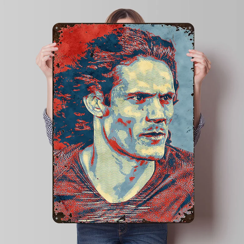 Póster Impreso de Cavani, Arte de Pared Personalizado, Letreros Metálicos Retro Vintage para Decoración de Sala de Juegos, Decoración Acogedora para Escritorio