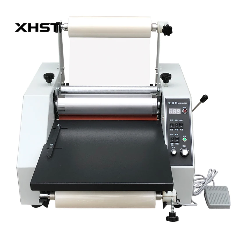 

350 Steel Roller Laminating Machine A3/A4 Film Hot And Cold Dual-Use With Pedal For Paper Size Hot And Cold Dual-Use