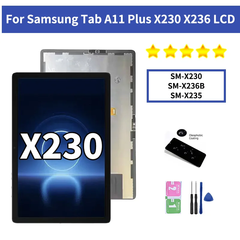 11.0”New For Samsung Tab A11+ A11 Plus X230 X236 X235 SM-X230 SM-X236 SM-X235 LCD Display Touch Screen Panel Digitizer Assembly