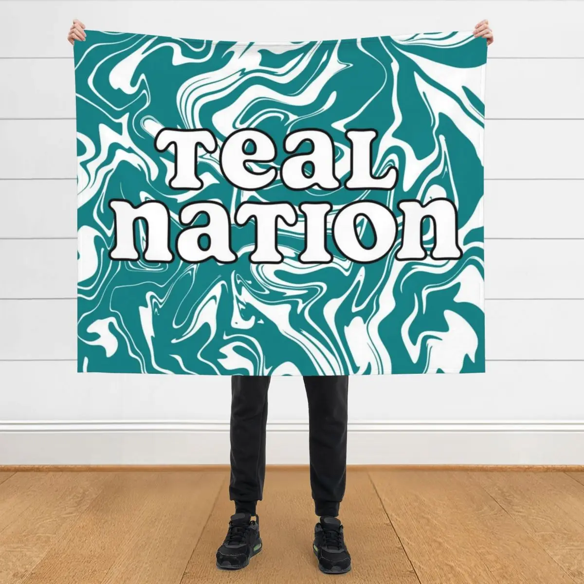 

teal nation ccu Throw Blanket Furry Heavy decorative Beach Blankets