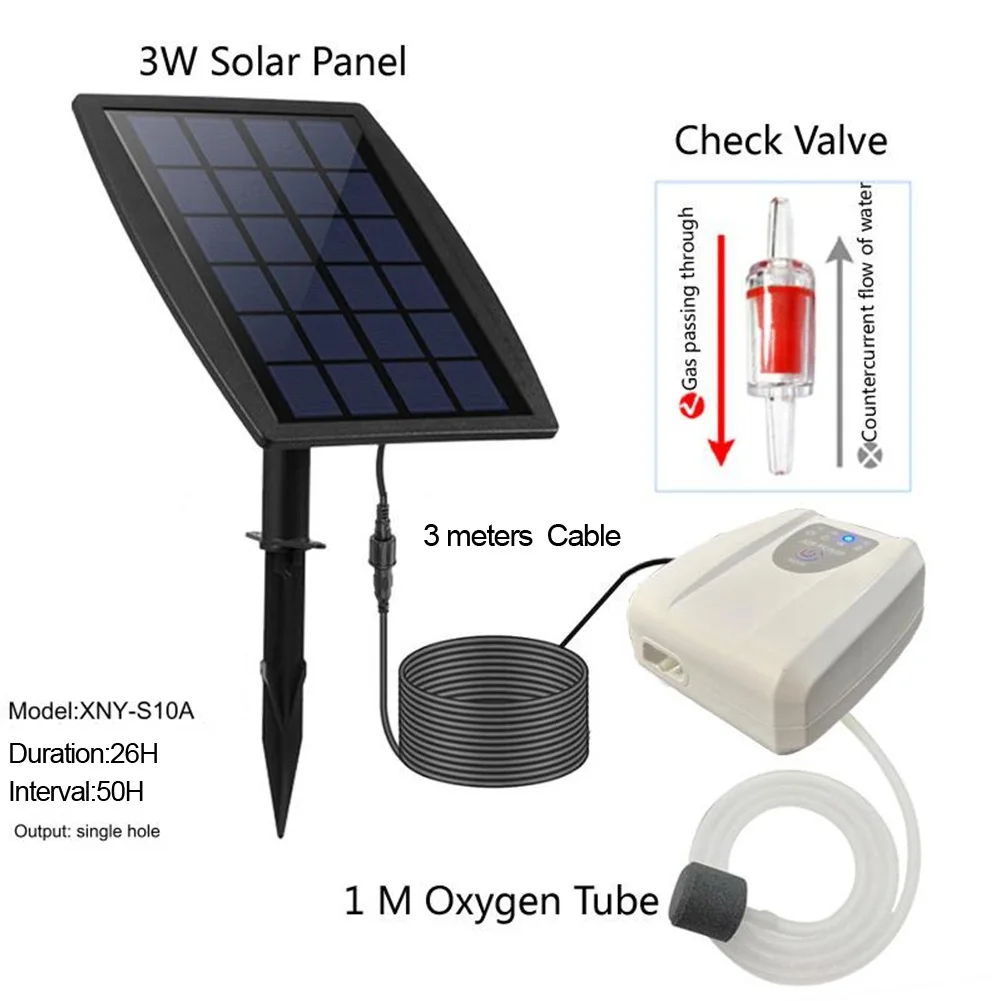 

3W Solar Panel Solar Energy Air Pump Aerator Set Oxygenation Equipment Garden Solar Panel Pump Aquarium For Fish Water Pump