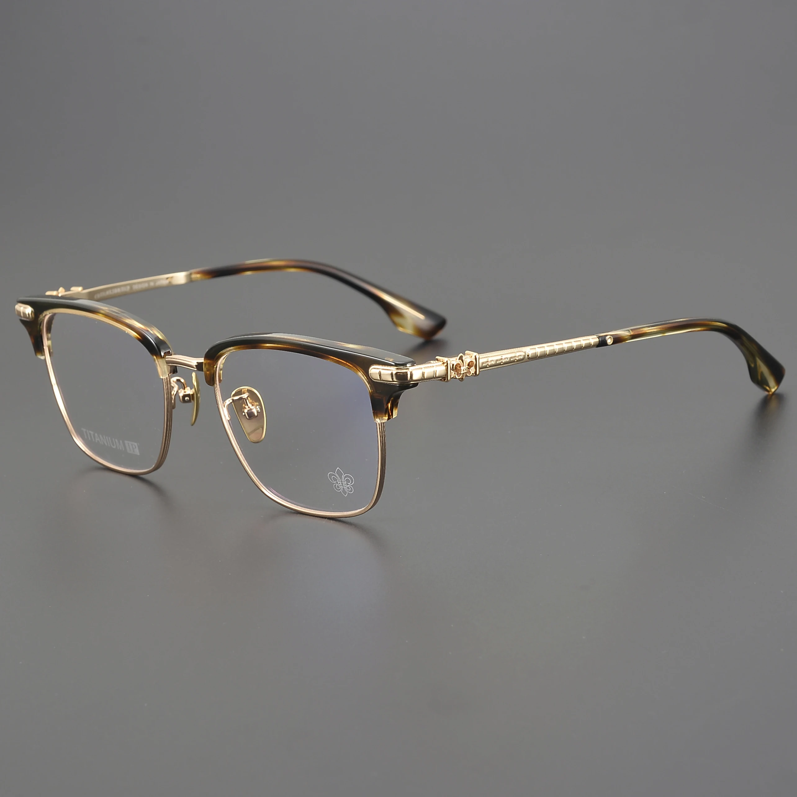 

CH8148 Titanium Glasses Frame Classic Business Optics Prescription Glasses Rectangular Full Frame Lens Male Female Same Style