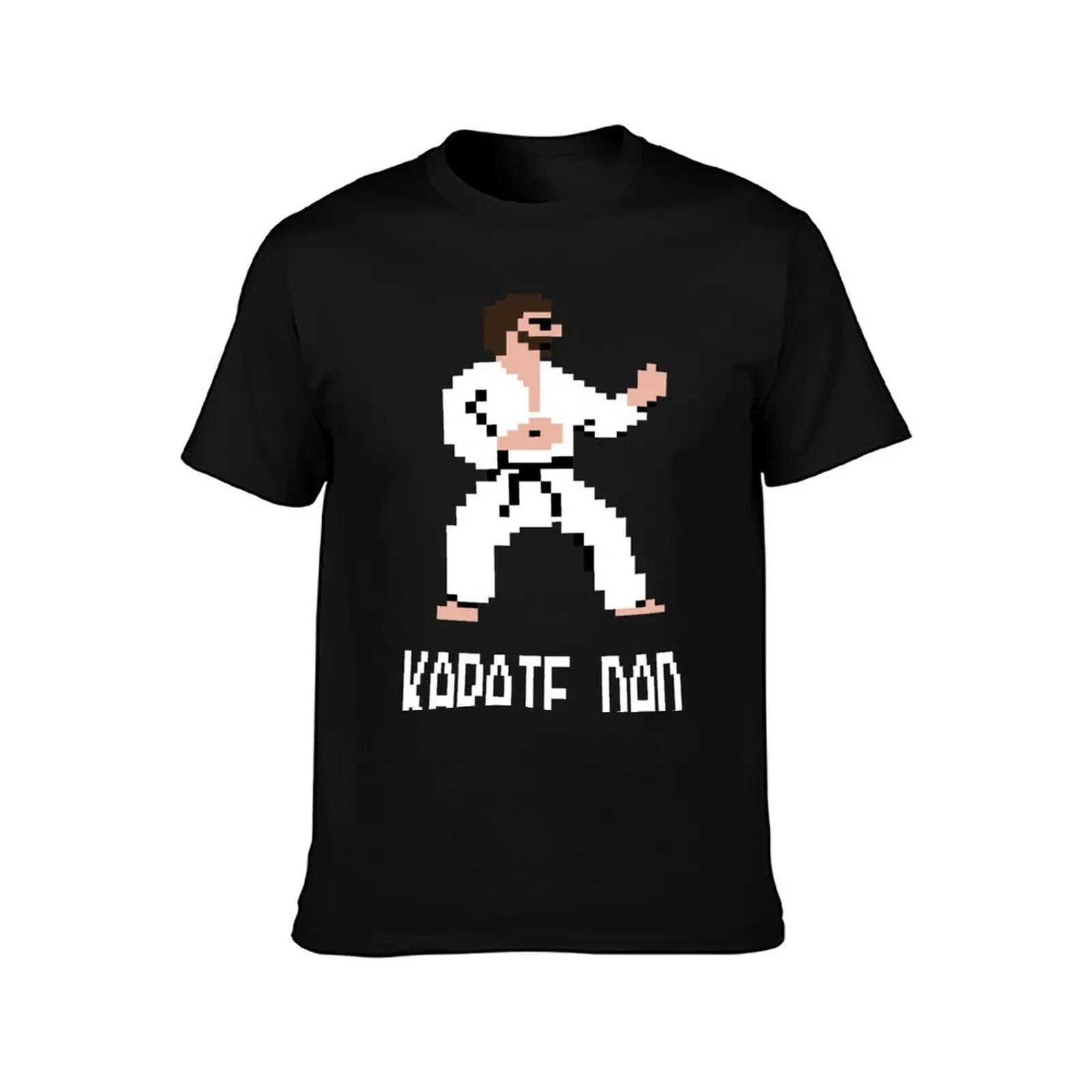 Karate Dad Pixelart, the retrogaming Karateka design for the father T-Shirt man t shirts cotton T-Shirt