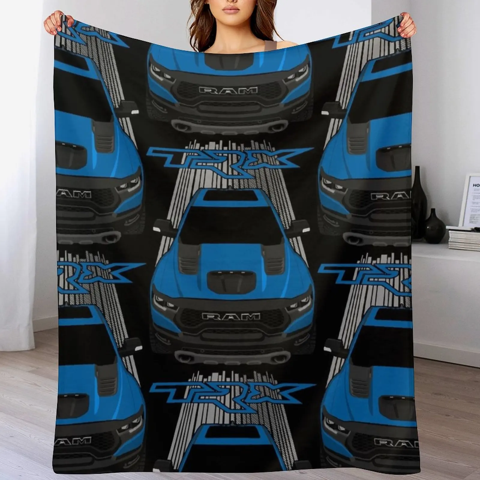 Ram 1500 TRX - Hydro Blue Throw Blanket anime Luxury Throw Bed covers Blankets