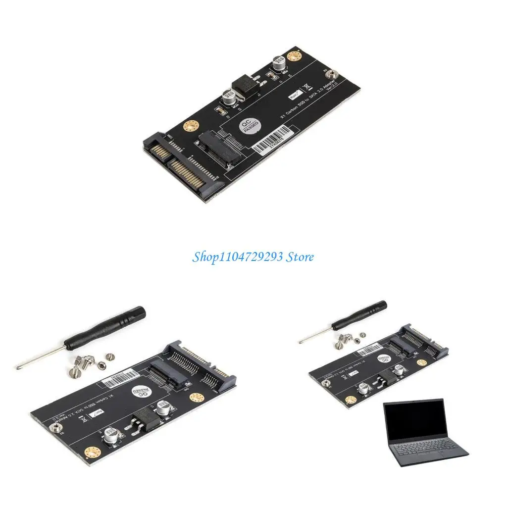 Y2GD 20+6pin SSD a 2.5in Converter Risers Adaptador cartão para componentes computador SSD carbono