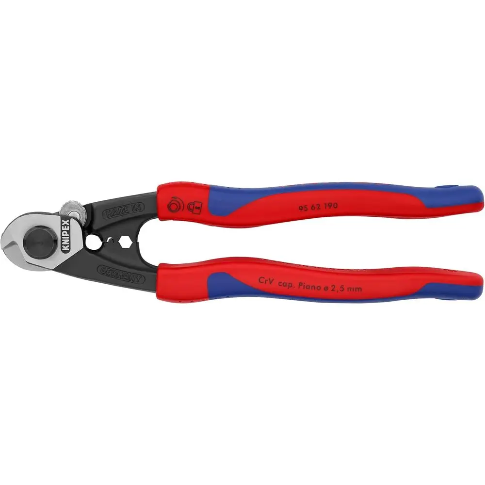 

7.25-Inch Comfort Grip Wire Rope Cutters, Heavy-Duty Cutting Tool
