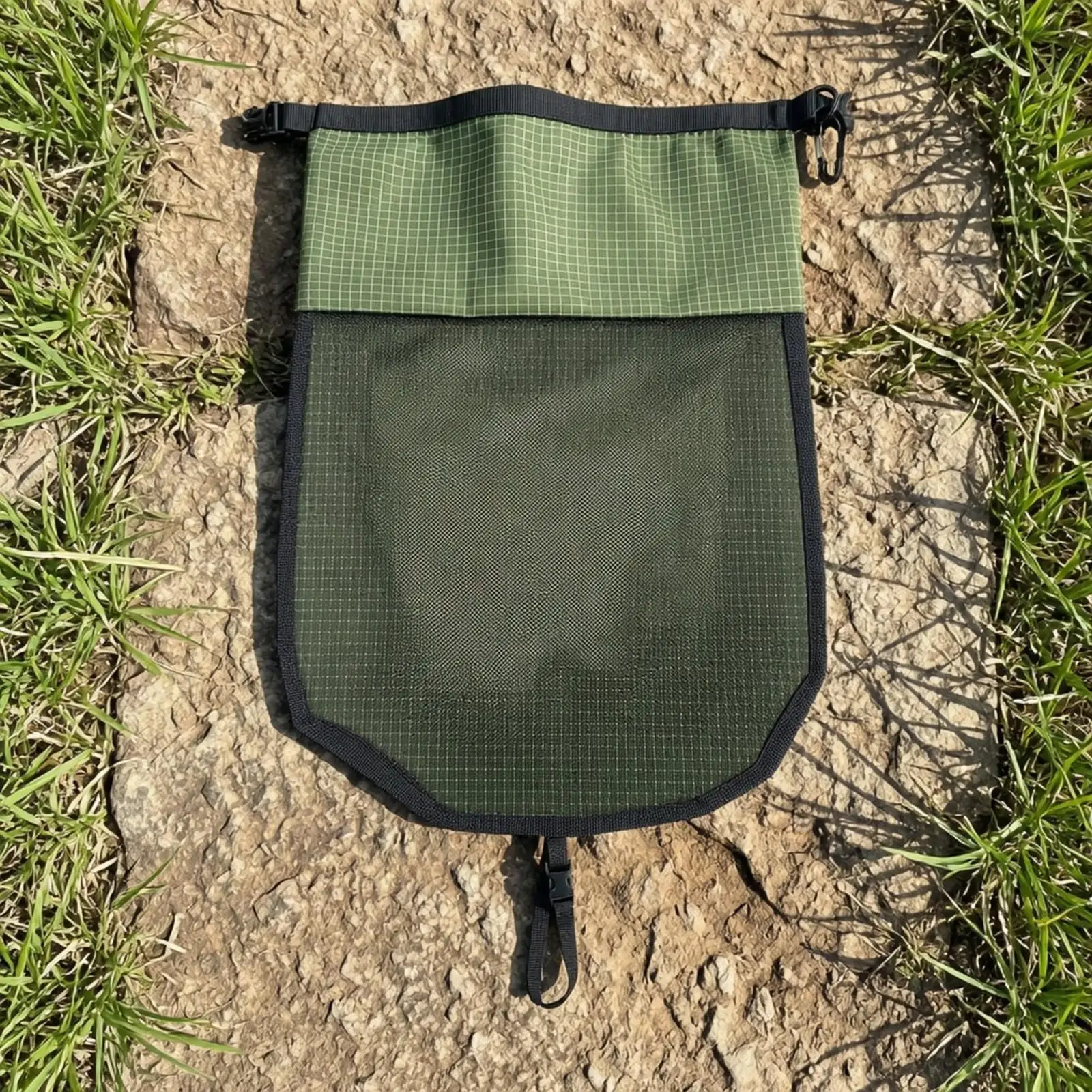 Breathable Mesh Shoe Pouch for Backpack External Footwear Carrier with Side Clips for Outdoor Sports