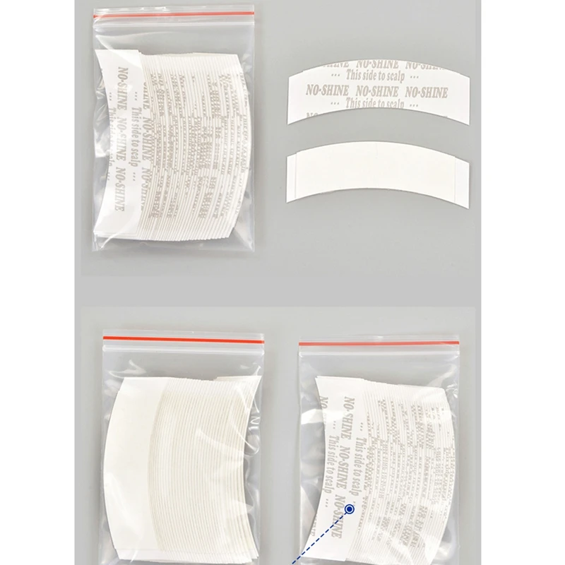 Cinta adhesiva doble para extensión de cabello, tiras impermeables para tupé, encaje frontal, 72 unids/lote