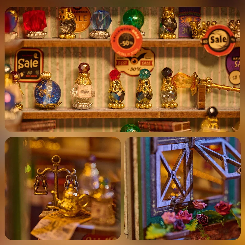 매직샵 3D 북 누크, DIY 조립 팝업 북엔드, 미니어처 건축 모델, 창의적인 선물 2025