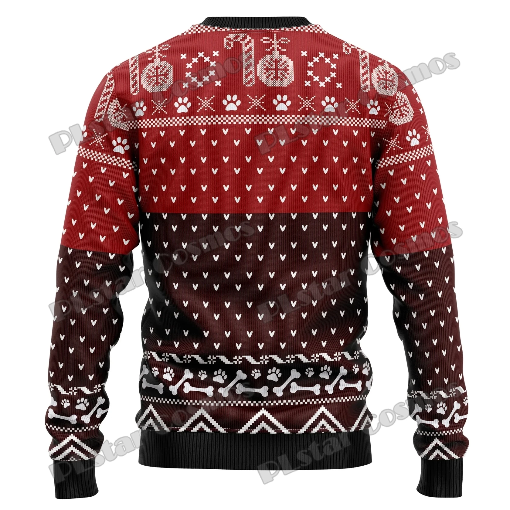 Camisola de Natal feia masculina, pulôver de malha casual unissex, gráfico lua lobo impresso 3D moda, MYY11, inverno