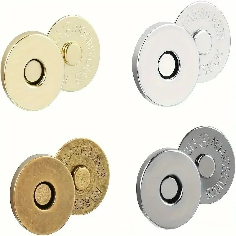 40pcs 14mm Magnetic Snap Fasteners Clasps Buttons Handbag Purse Wallet Craft Bags Parts Accessories Adsorption Buckle