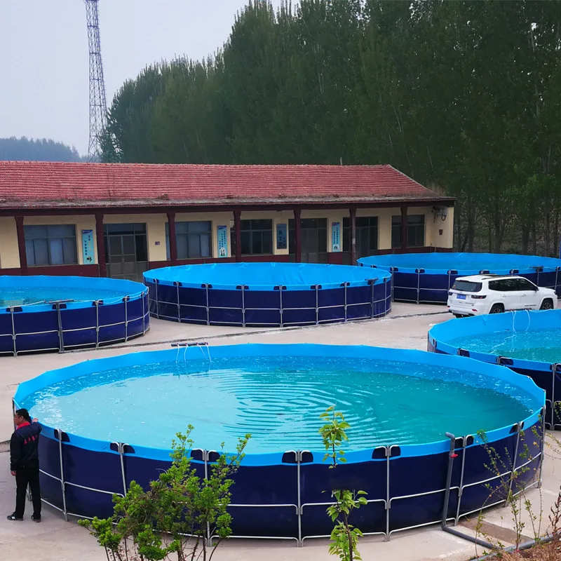 Fish Tanks Farm Aquaculture Pvc,Pvc Fish Tank Tarpaulin Round,Pvc Fish Breeding Tank For Recirculating