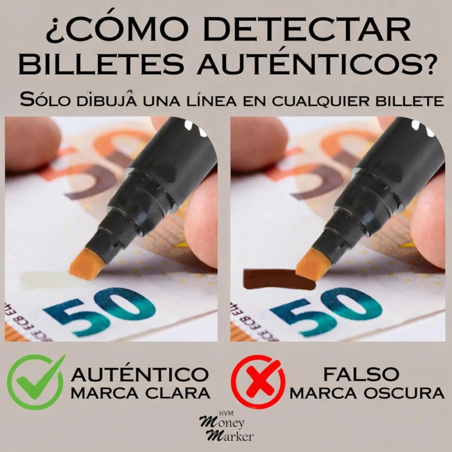 Counterfeit Money Detector Pen (5 Counterfeit Pens) - Money Marker Bill Detector Pen with Upgraded Chisel Tip - Detect Fake Bill