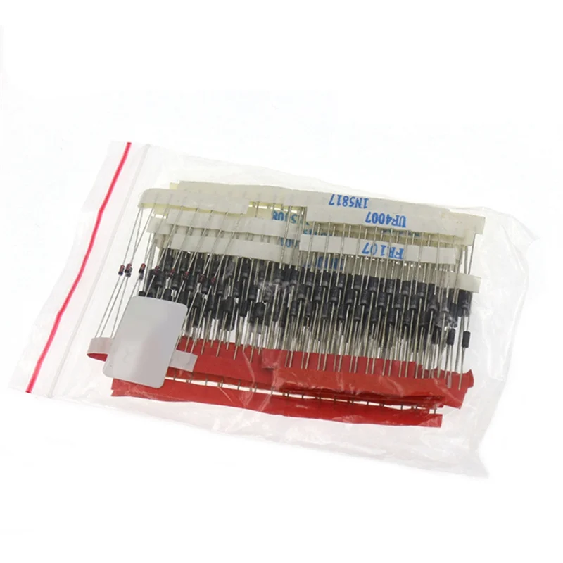 ABLU-200PCS 정류 다이오드 샘플 팩 14종 1N5404 RL207 FR207 FR107 UF4007 모음