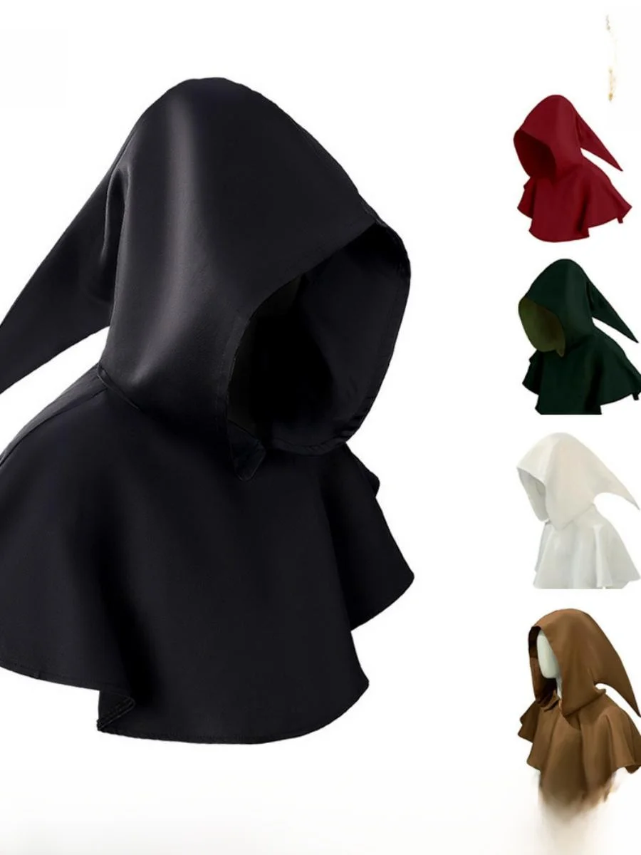 New Medieval Death God Hooded Cloak loween Stage Costume  Priest Cosplay Outfit Women's Ethnic Stage Costume