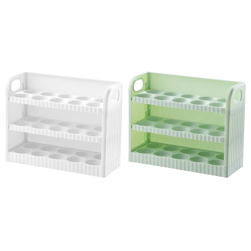 

Refrigerator Egg Fresh Storage Box Egg Holder Kitchen Eggs Display Rack Fridge Organizer Shelf Holds 30 Fresh Egg