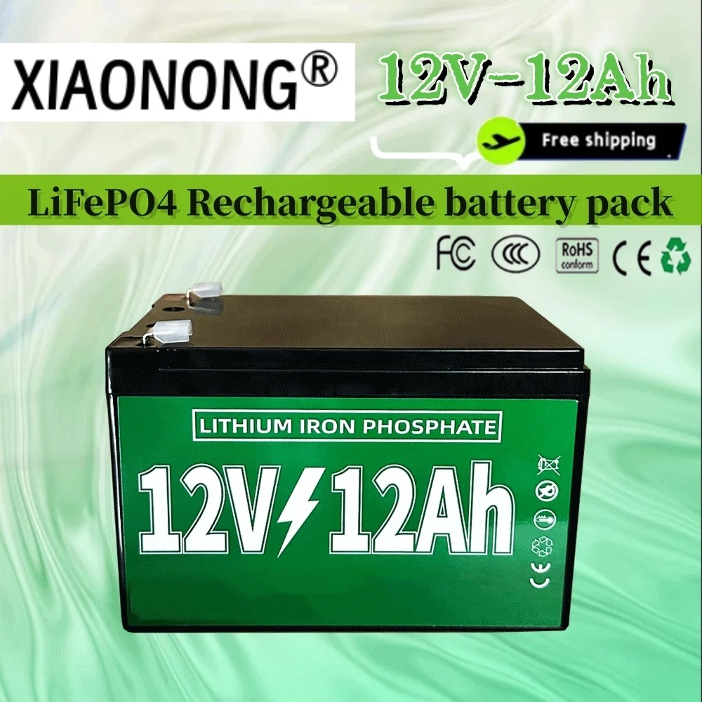 

12V 12Ah rechargeable battery pack suitable for electric bicycles, solar street lights, emergency lights, and other small device