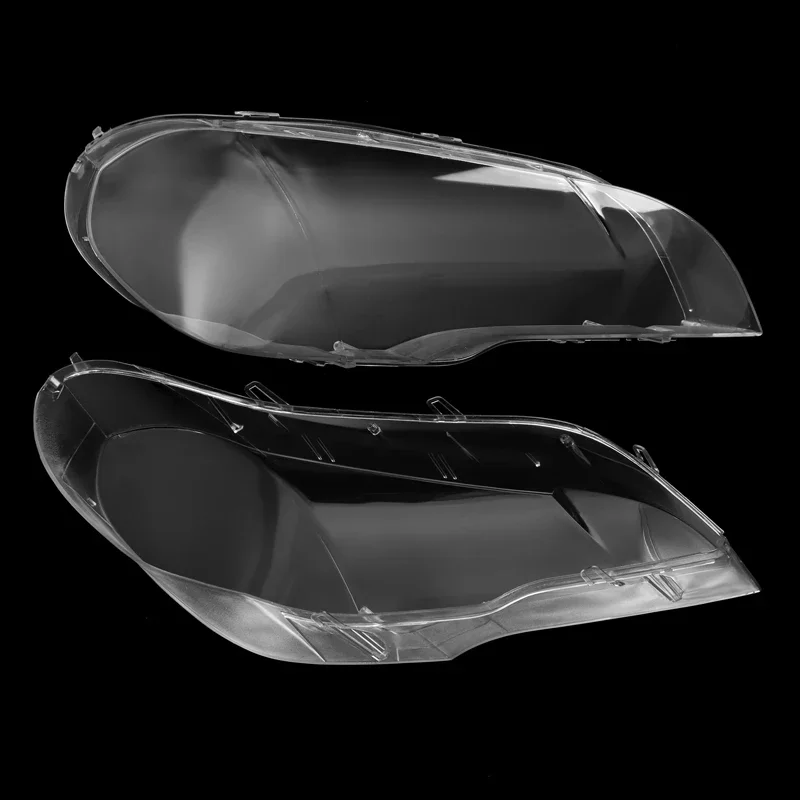 غطاء شفاف لعدسة المصباح الأمامي للسيارة ، غلاف المصباح ، ظل المصباح الشفاف ، بديل لسيارة BMW X5 ، E70 ، • • #5