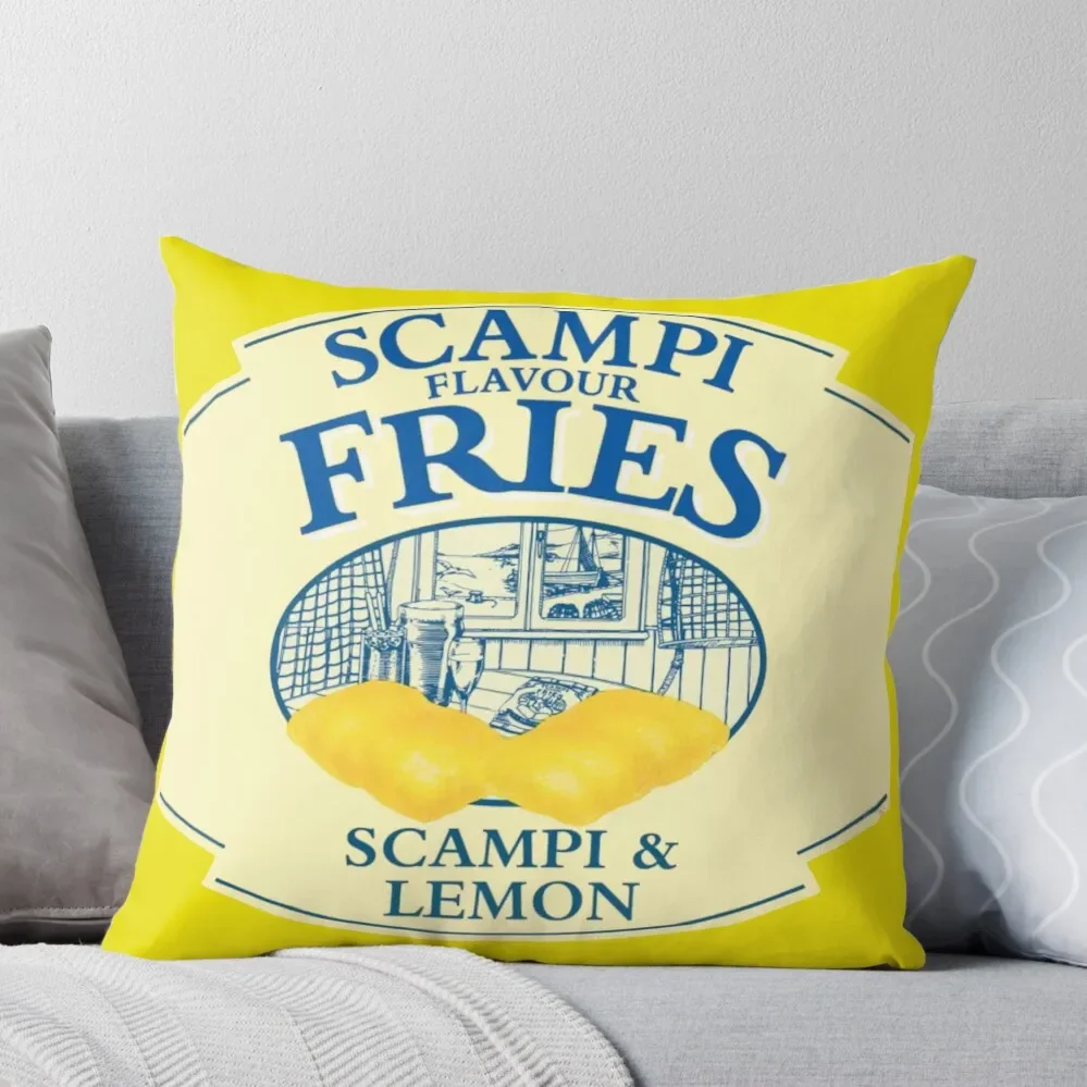 Scampi Fries Throw Pillow Luxury Cushion Cover Ornamental Pillow anime girl Pillow Cover