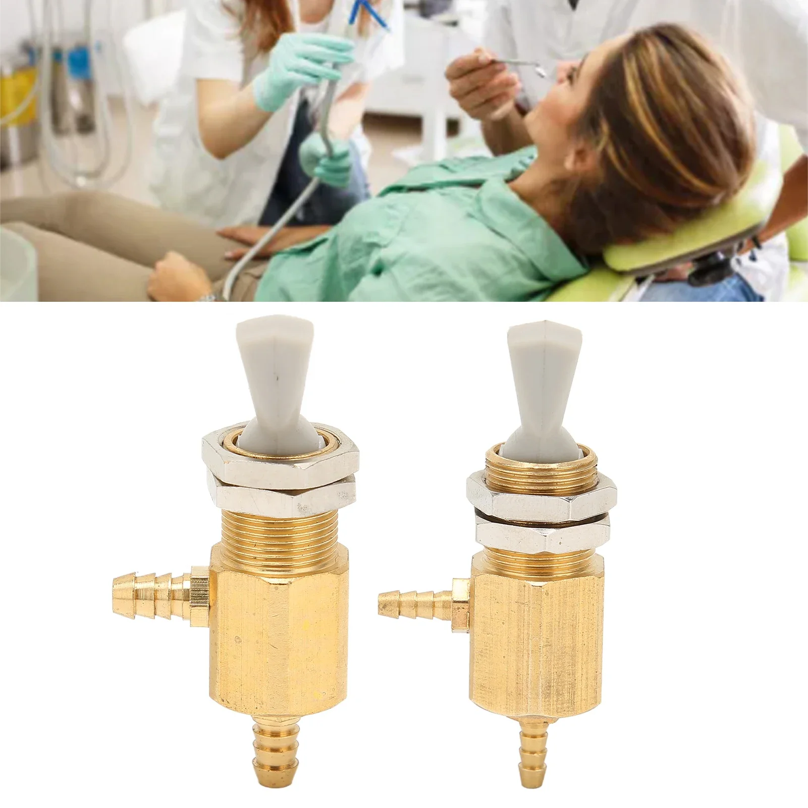 5Pcs Professional Metal Dental Pulldown Switch Valve Toggle for Dental Chair Unit Water Bottle Spare Parts Repair Replacement