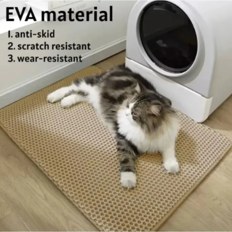 Cat Litter Mat Pet Toilet Waterproof Double Layer Pet Litter Box Mat Nonslip Sand Cat Washable Mats Clean Pad Pets Accessories