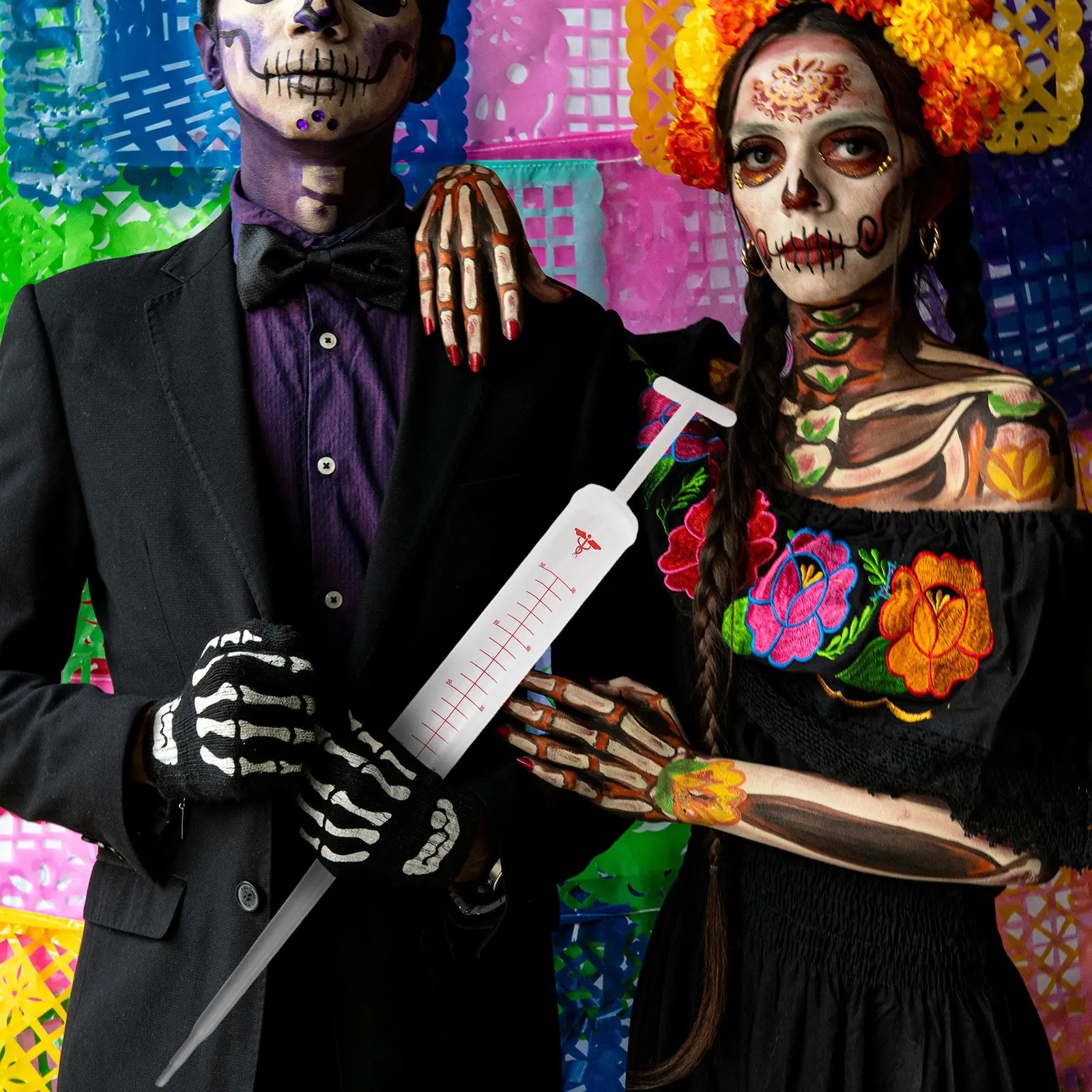 

Giant Fake Syringe Prop Jumbo Size 51Cm Halloween Doctor Nurse Party Decoration Novelty Syringe Toy Fake Injector