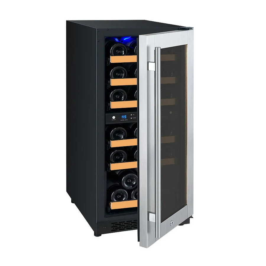 30-Bottle Mini Wine Cabinet Refrigerator Red Wine Cooler Fridge With Compressor Cooling System For Hotels Electric Power Source
