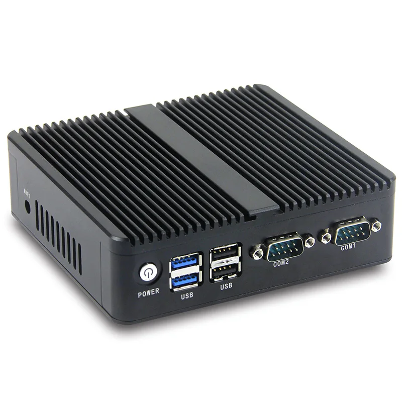 Industrial Mini PC Quad Core N2840 Dual LAN Dual COM Embedded Fanless Silent Computer Desktop Micro PC for Automation Wholesale
