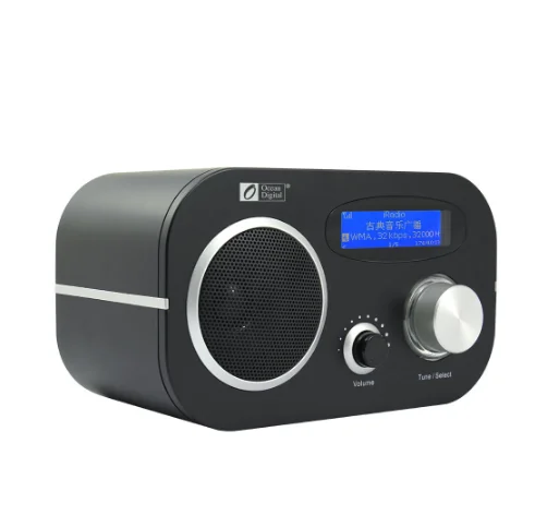 Ocean Digital WR-80 WiFi+FM+UPnP Radio Multi-language Menu Internet WiFi FM Cloud Radio LCD Dual Alarm FM Radio