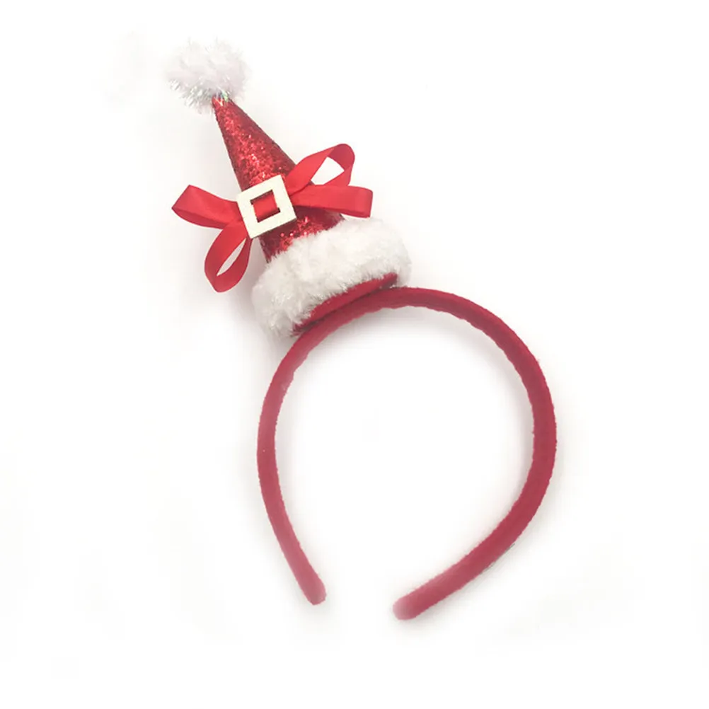 2Pcs Eye-Catching Party Headbands Christmas Hair Bands for Cosplay Performance Festive Photo Props Lightweight Comfortable Hair