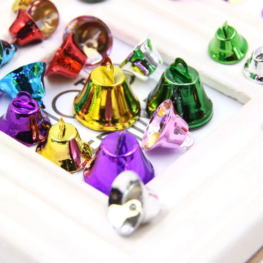 Metal Colorful Decoration DIY Party Festival Christmas Bell Small Bell Christmas Pendant Christmas Tree