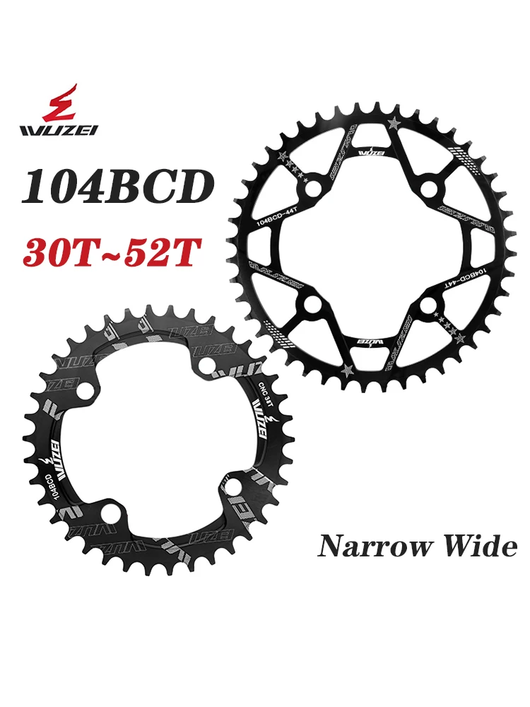 AliExpress WUZEI MTB Chainring 104 BCD Narrow Wide 7 8 9 10 11 Speed Chainwheel Mountain Bike 104BCD Sprocket