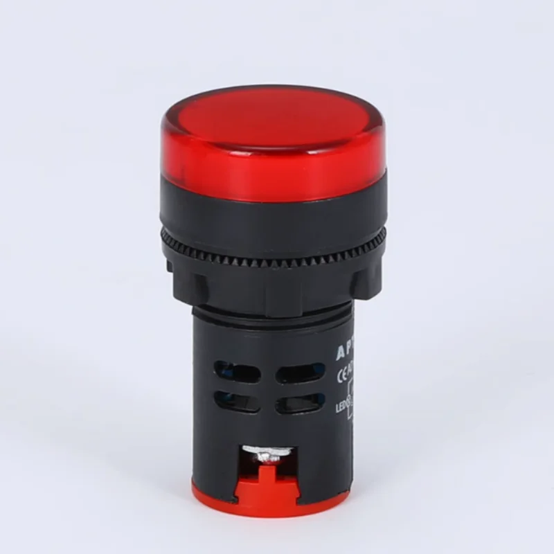 

10 PCS Red LED Power Indicator Signal Light 22mm DiameterHead IP65 ACDC6V ACDC12V ACDC24V ACDC36V ACDC48V ACDC110V AC220V