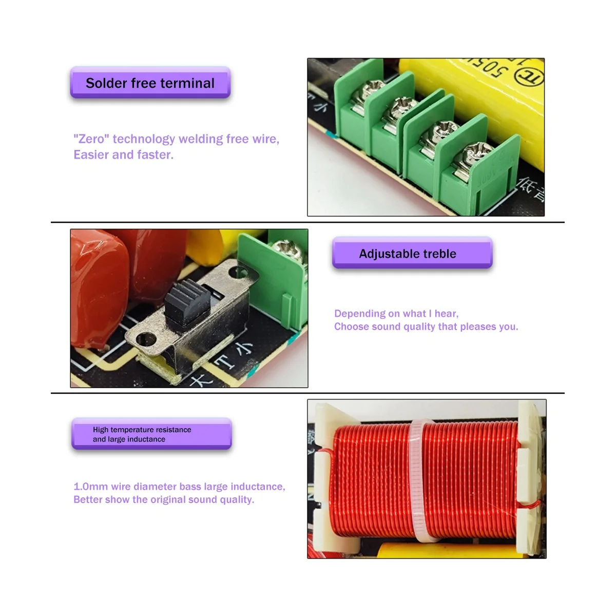 رف كتب معدل مقسم الصوت ، ثلاثة أضعاف وباس ، مكبر صوت 2 طريقة كروس ، هاي فاي عالية الدقة ، مقسم التردد ، الحمى