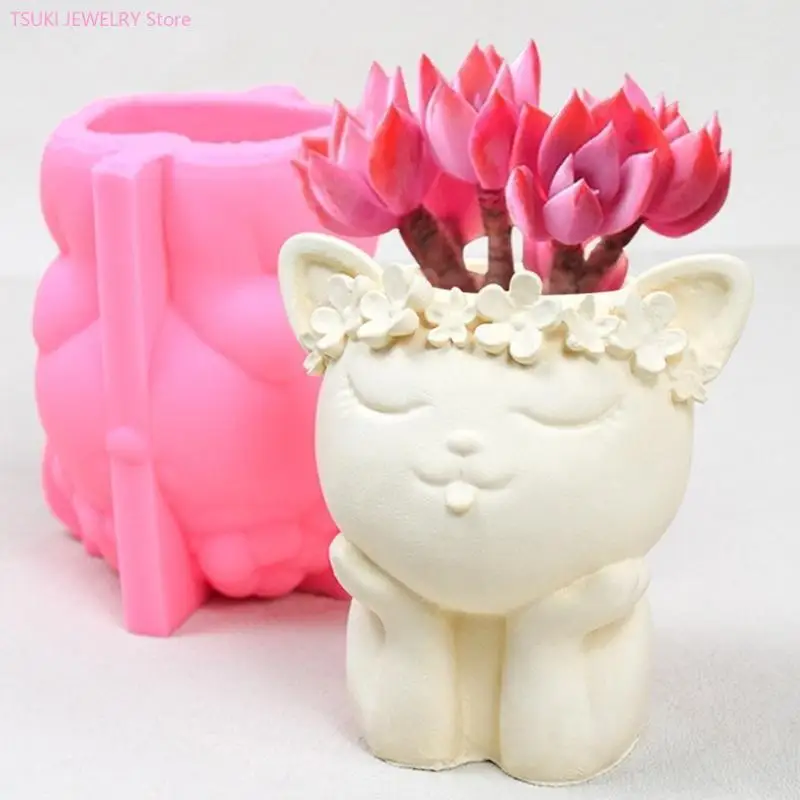

62KE Planter Silicone Molds Flower Pots Epoxy Resin Mould for DIY Holder Pen Holder Vase Mold Home Decor