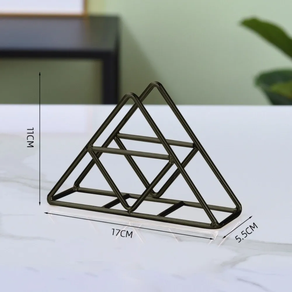 Creative Ironwork Napkin Holder Metal Convenient Paper Stand Napkin Storage Rack Home Decor