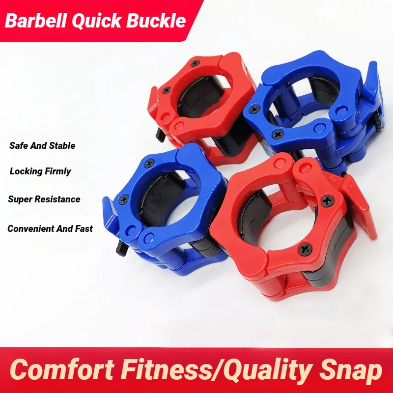 50MM Collars Barbell Collar Lock Clips Weight Lifting Bar Gym Dumbell Clamp Spring Quick Release Clamps Spin O-Rod Snap Heads image 2