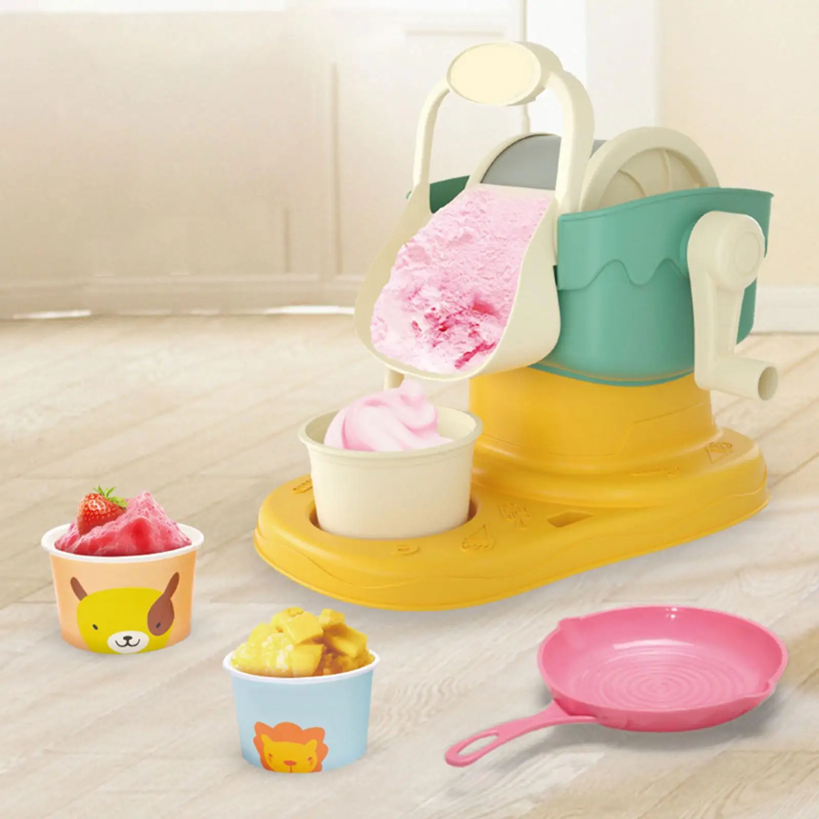 아이스크림 메이커 어린이용 아이스크림 키트 휴대용 수제 DIY 식용 슬러시 기계