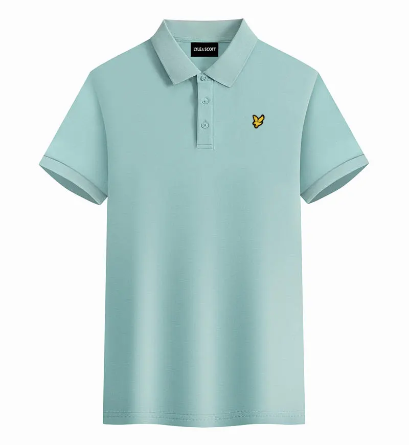 2025 Summer Brand Top Short sleeve men's women's  Cotton LYLE T-shirt polo Eagle Logo Embroidery Leisure Business Sports dress - Image 2