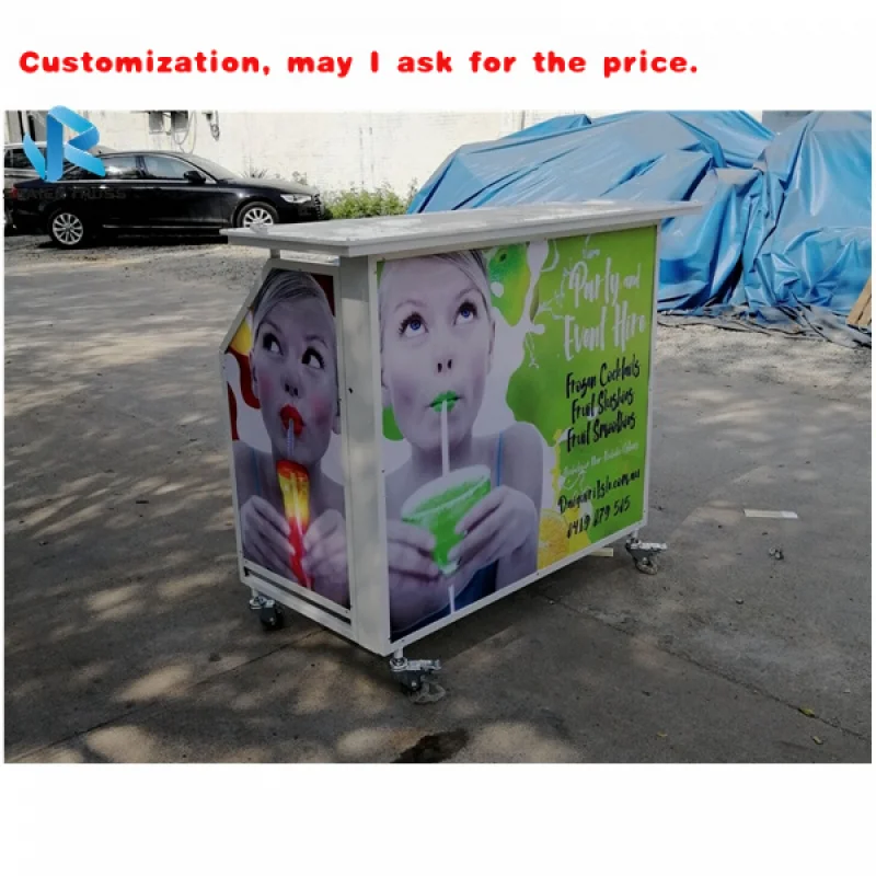 

Изготовленный на заказ.Подверный складной бар для улицы, портативная барная стойка со светодиодной подсветкой