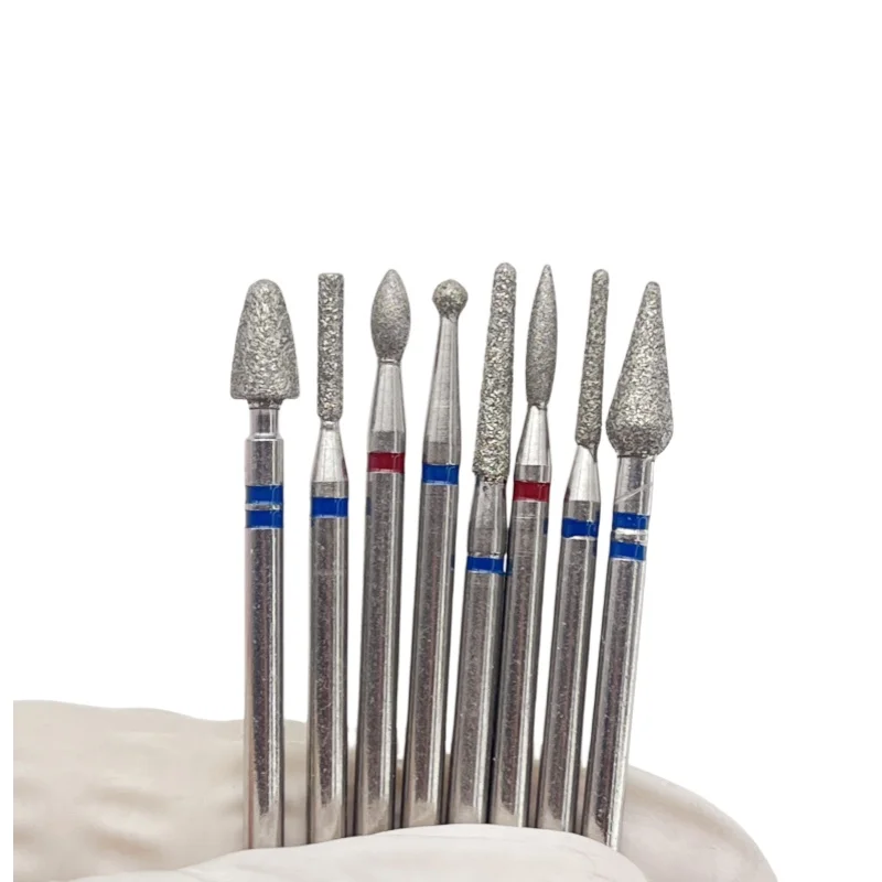 1 قطعة أظافر ماسية مثقاب الخشب قاطعة المطحنة ل مانيكير الروتاري بت إهاب نظيفة اكسسوارات ملفات الأظافر أدوات الرسم الروسية البولندية #5