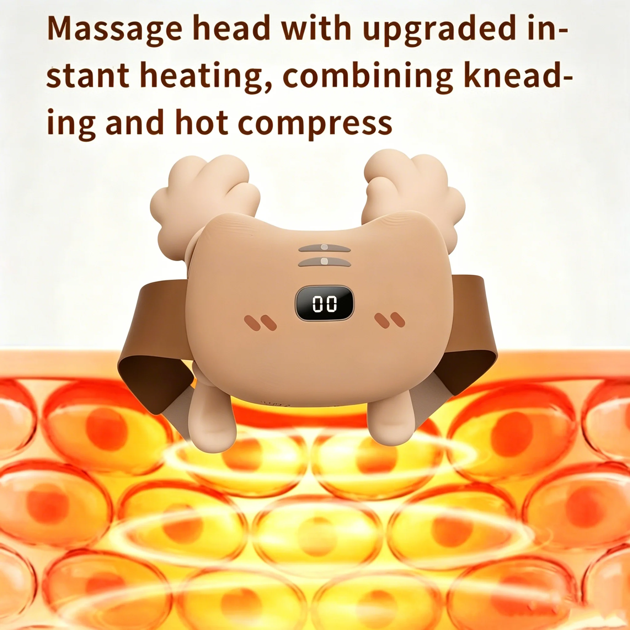Original Patent Bionic Hand Shoulder 6D Deep Kneading Trapezius Massager with Heat Master Hand Therapy Shawl Neck Hot Compress