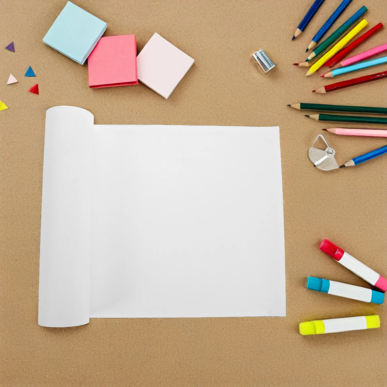 Long Roll White Card Paper for Drawing Painting Sketching Art Activities Preschool Craft Paper Roll Ideal for Classroom