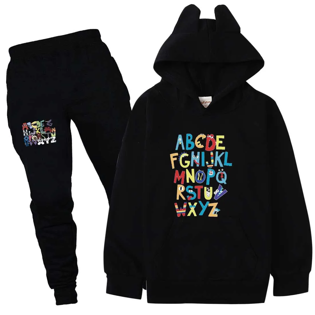 

Alphabet Lore Child Clothing Kids Hoodies Sweatshirt+Pants 2Pc Sets Fashion Boys Girls Hoodies Game Spring Autumn Clothes