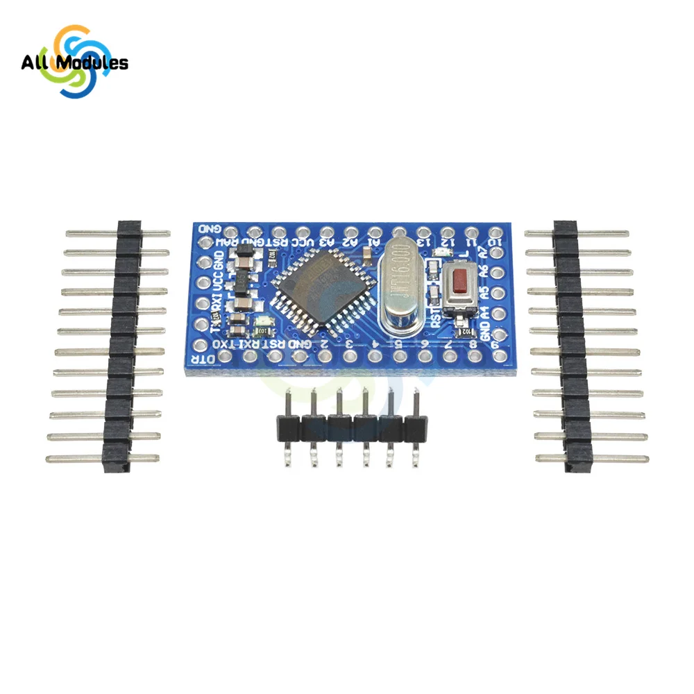 Mini MÓDULO DE 5V 16M Pro Atmega168 microcontrolador Plug-in Crystal oscilador Pin Header para Arduino Nano reemplazar Atmega328