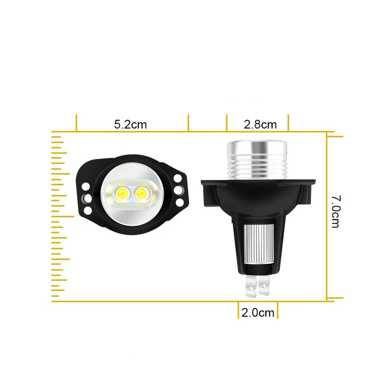2PCS LED Angel Eye Halo Ring Daytime Running Lights Bulbs For BMW 3 Series Pre-LCI E90 E91 325i 328i 330i 335i 335xi 2006-2012